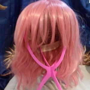 12" SYNTHETIC PINK SHORT WIG